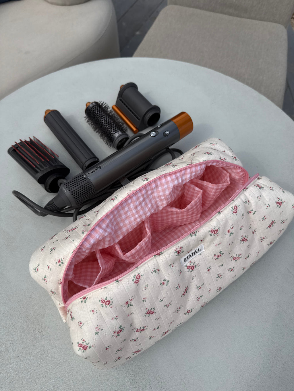 Bolsa Dyson Airwrap Floral Rosa