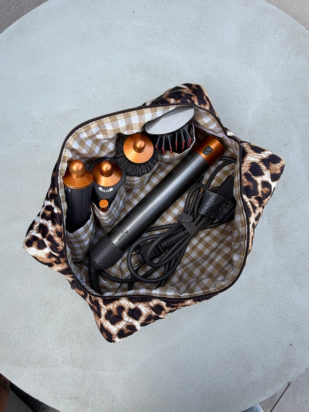 Bolsa Dyson Airwrap Leopardo
