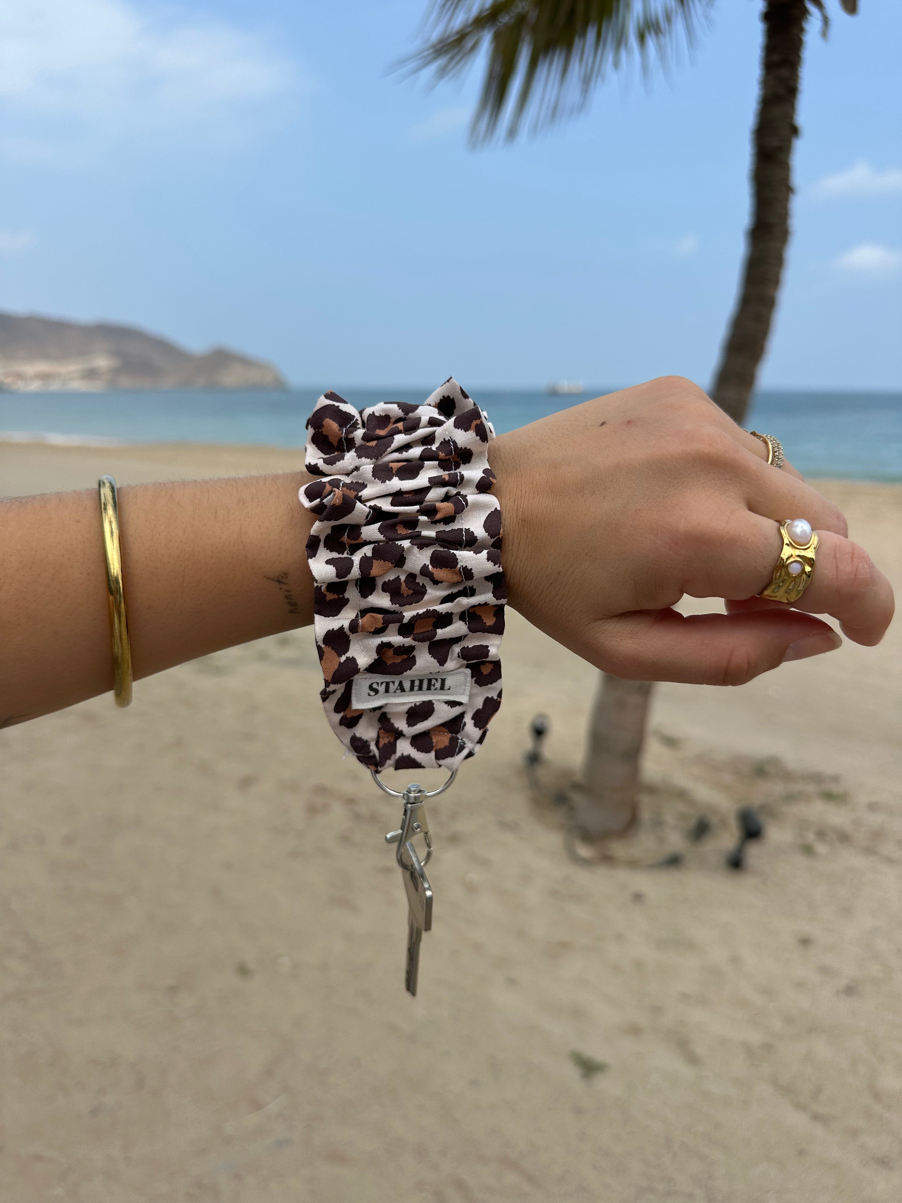 Llavero Scrunchie Leopardo